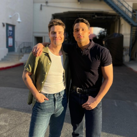 Ronen Rubinstein with Brazilian-American actor Rafael Silva. 